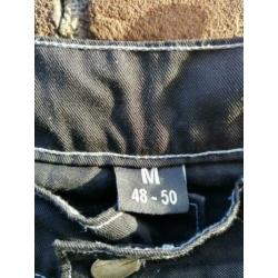 Zwarte Motorbroek merk hellfire maat 48/50