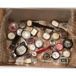 Groot lot horloges, partij ruim 3 kg, 100+ horloges