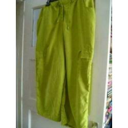 appelgroene 7/8 broek maat 48