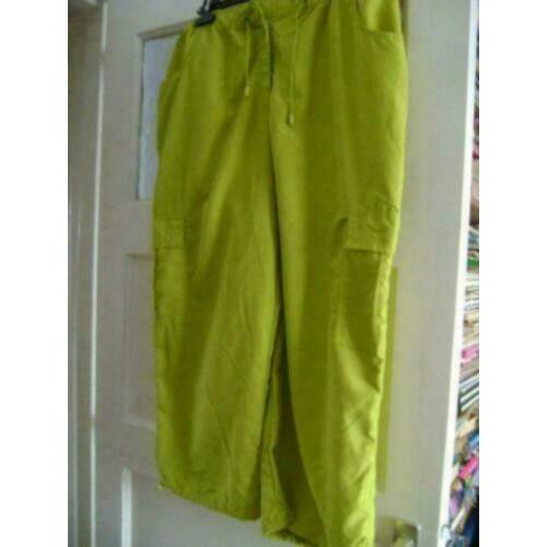appelgroene 7/8 broek maat 48