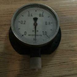 Econosto manometer, 0 tot 1 bar onderaansluiting