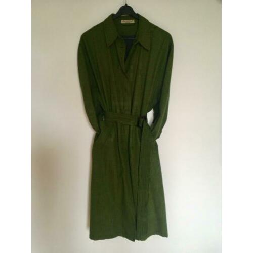 Mac & Maggie vintage geruite trenchcoat mt M