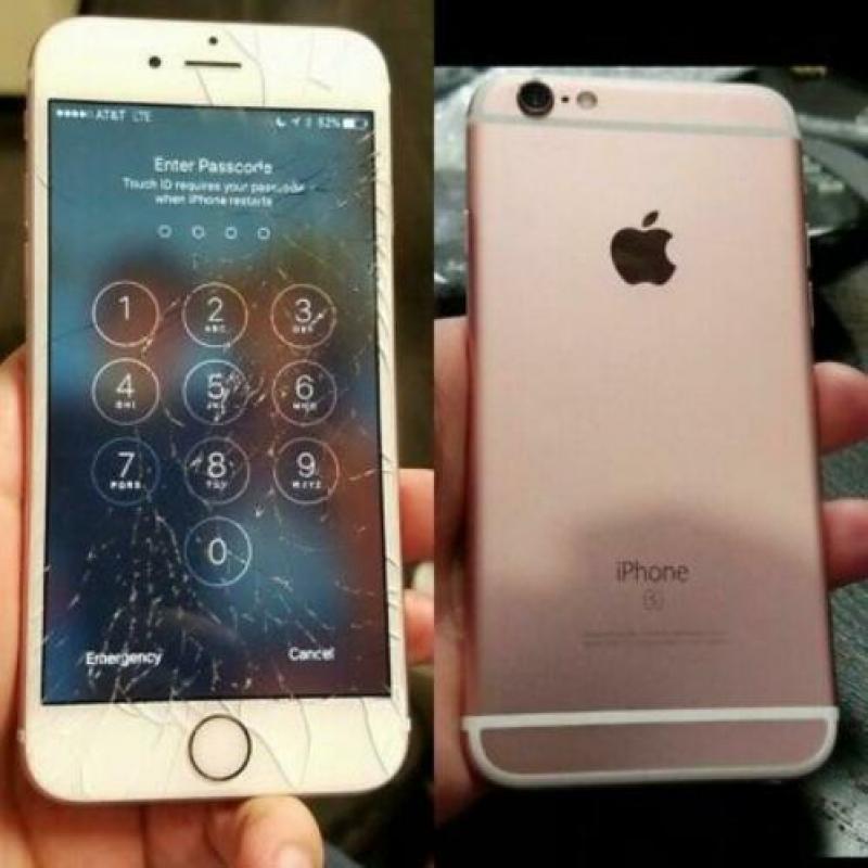 iPhone scherm reparatie @Locatie kapot barst 7 8 6 X 6s plus