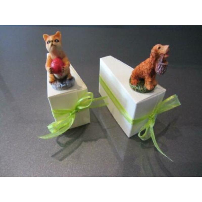 bedankje bedankjes-taartpunt met super leuk poesje/hondje