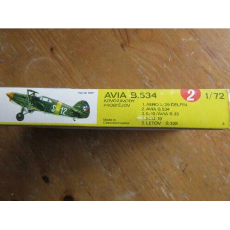 Avia B.534 B534 KP Model 1:72 Nieuw