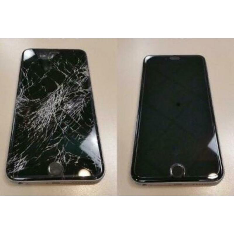 iPhone scherm reparatie @Locatie kapot barst 7 8 6 X 6s plus