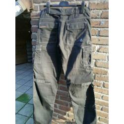 Zwarte Motorbroek merk hellfire maat 48/50
