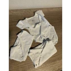 Petit Bateau overslag rompertjes, korte mouw, maat 50