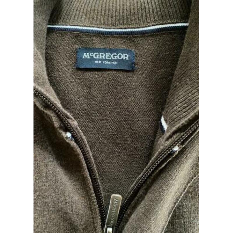 Mooi bruin vest Mc Gregor M met bijpassende blouse M