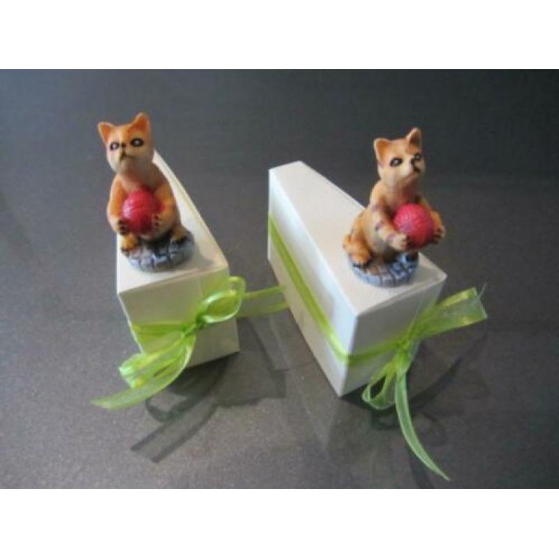 bedankje bedankjes-taartpunt met super leuk poesje/hondje