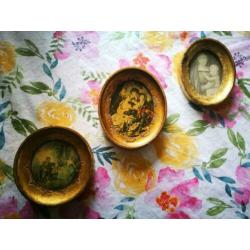 vintage microprints in lijst
