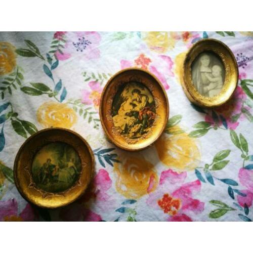 vintage microprints in lijst