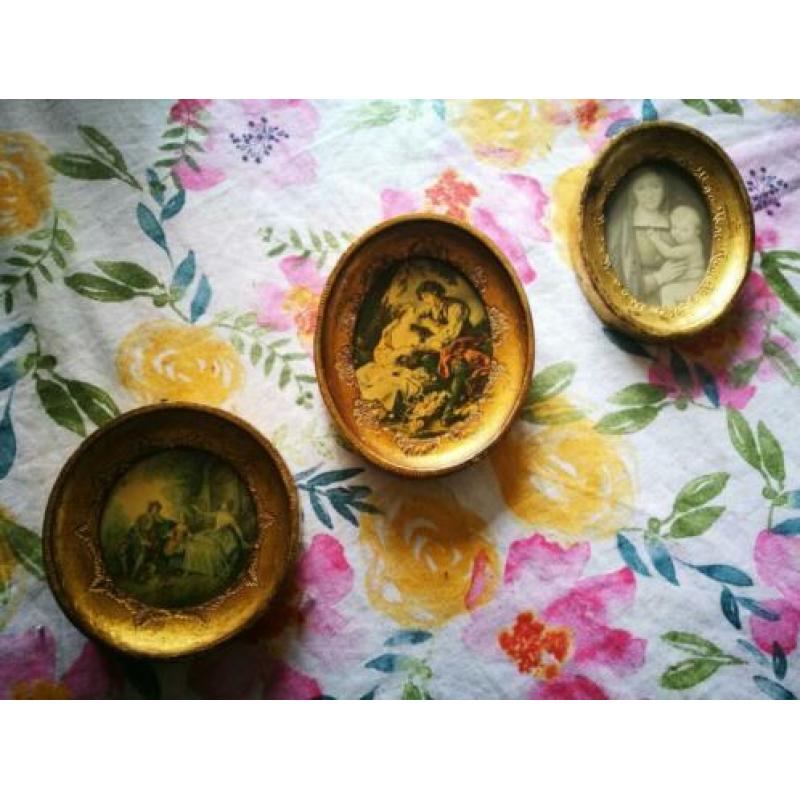 vintage microprints in lijst
