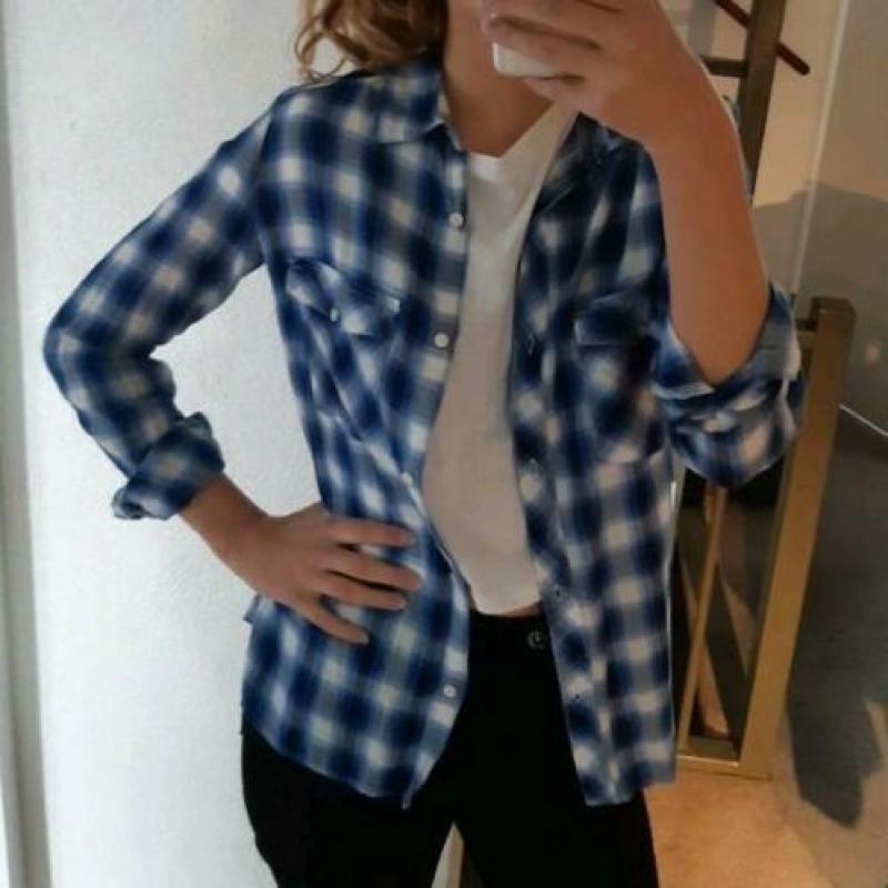 Geruite Blouse maat 34/S