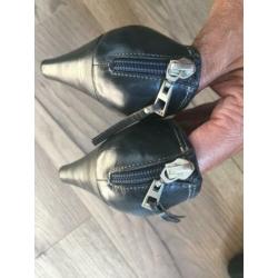 MEXX grijs leren pumps met plateau-zool mt 40