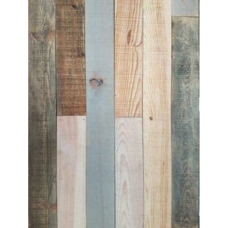 Houten wandbekleding barnwood UNIEK! Nu € 8,95 per m2