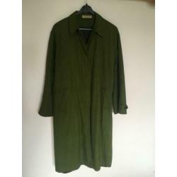 Mac & Maggie vintage geruite trenchcoat mt M