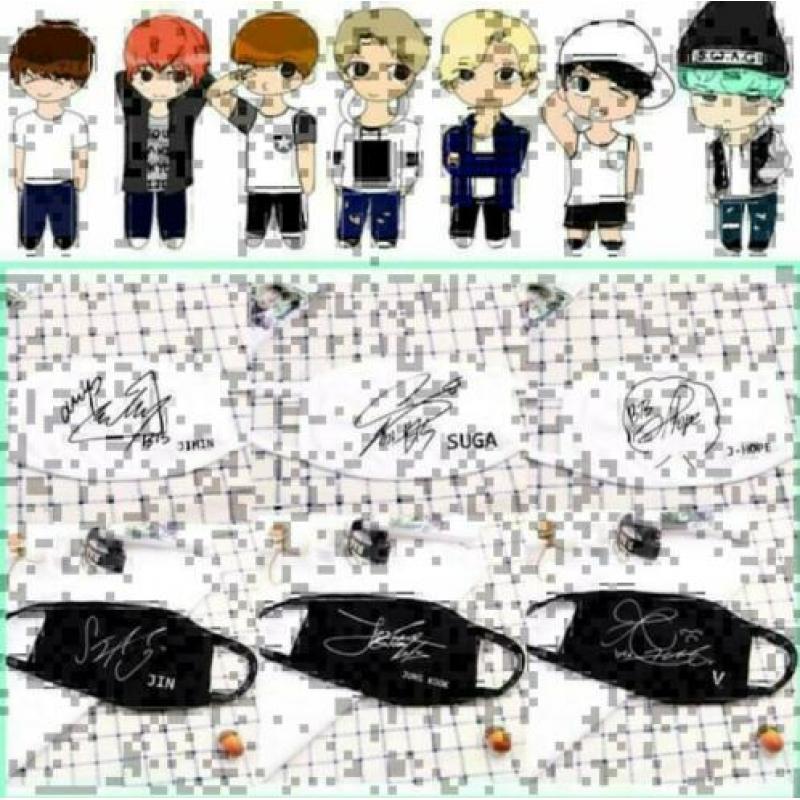 BT21 BTS bangtan Boys mondkap Kpop Mondkapje Mondkapjes