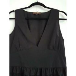 Zijden Louis vuitton jurk lange jurk maat m /38