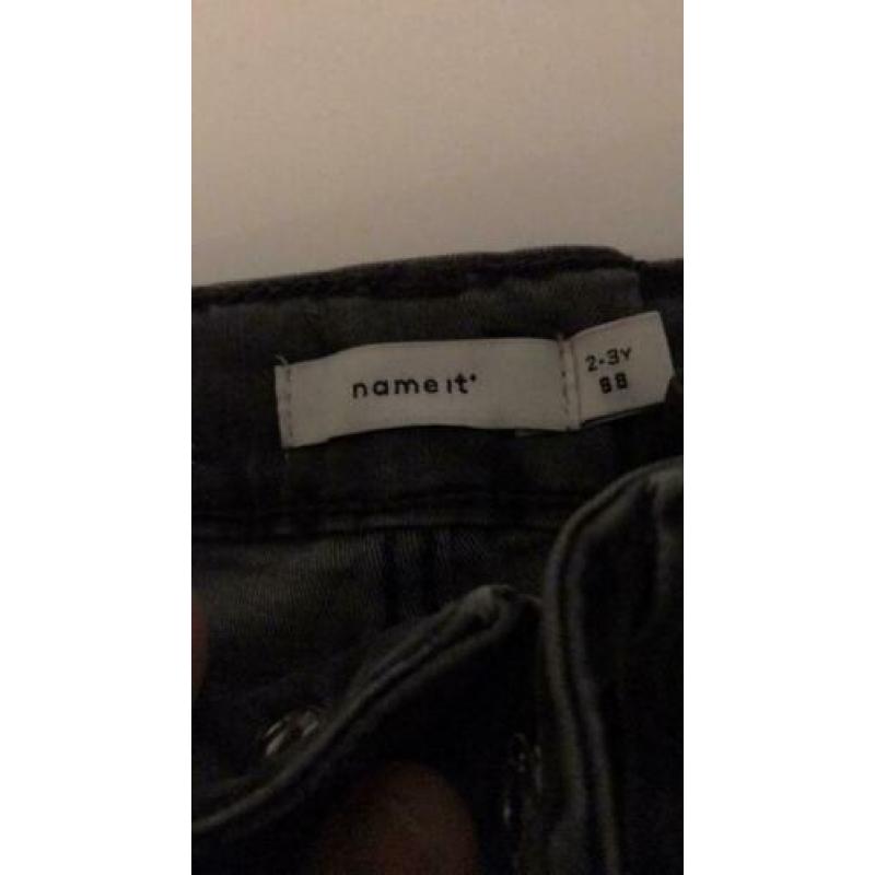 Name it skinny jeans grijs maat 98