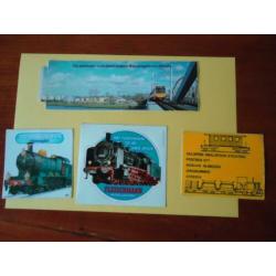 4 Treinen stickers