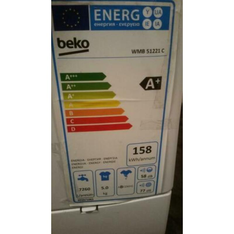 A+ Beko Wasmachine 1200TPM 1.5 jaar oud 5KG werkt Superb