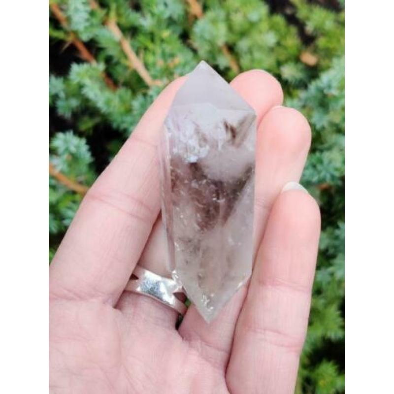Kleine Smoky Amethist Dubbeleinder
