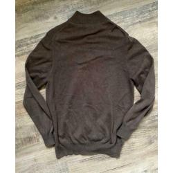 Mooi bruin vest Mc Gregor M met bijpassende blouse M