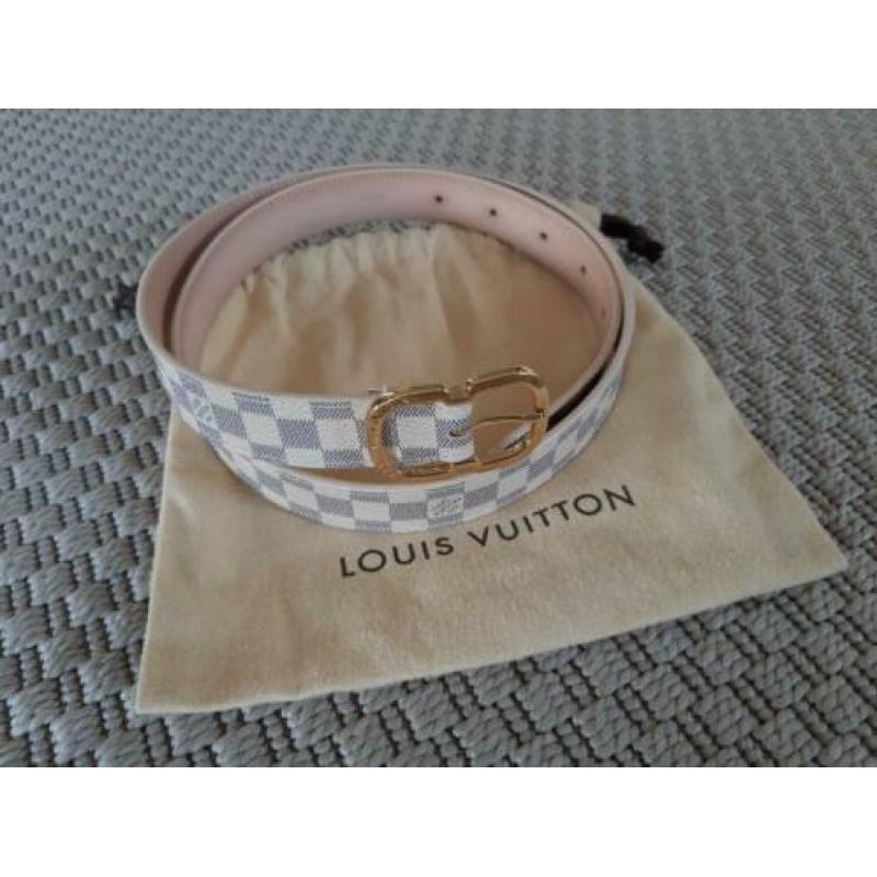 Louis Vuitton riem Mini 25 damier azur 85