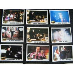 34 Batman verzamelkaartjes / plaatjes 1989