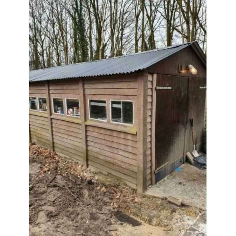 Betonnen schuur