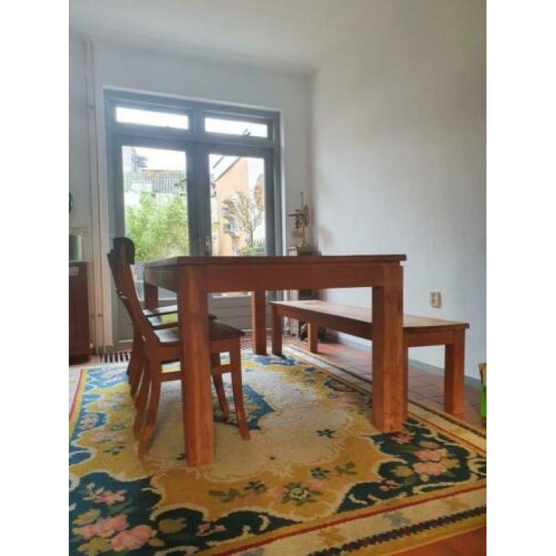 Teak houten eethoek