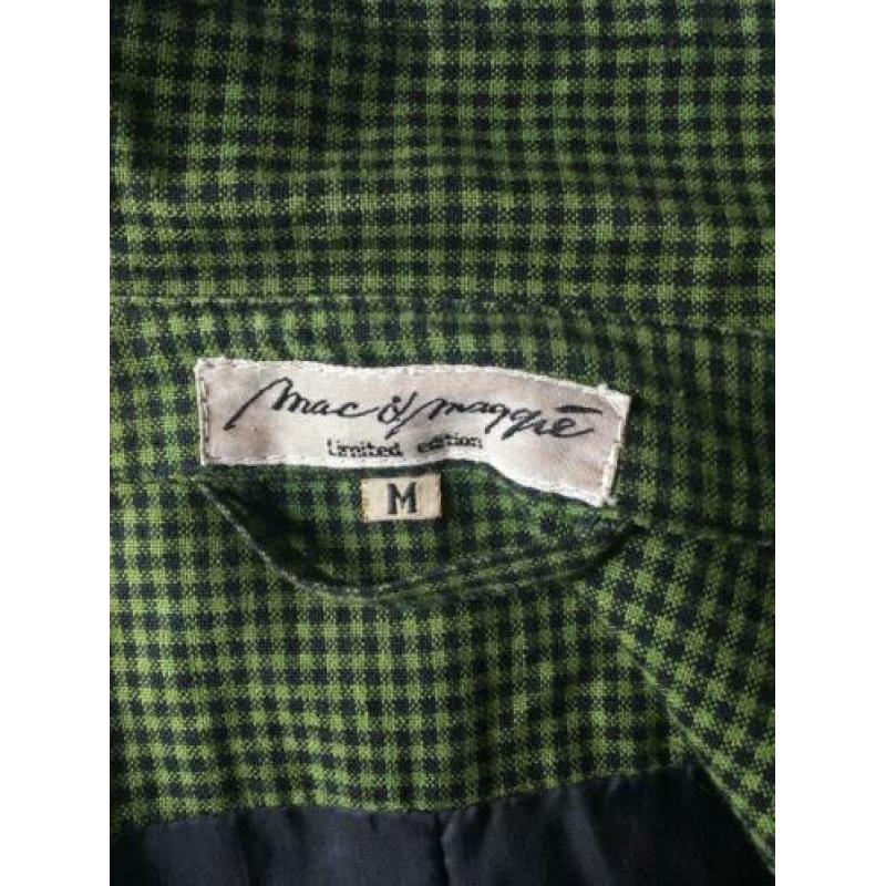 Mac & Maggie vintage geruite trenchcoat mt M