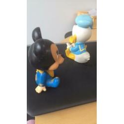 Baby Donald Duck en Baby Mickey Mouse. Vintage