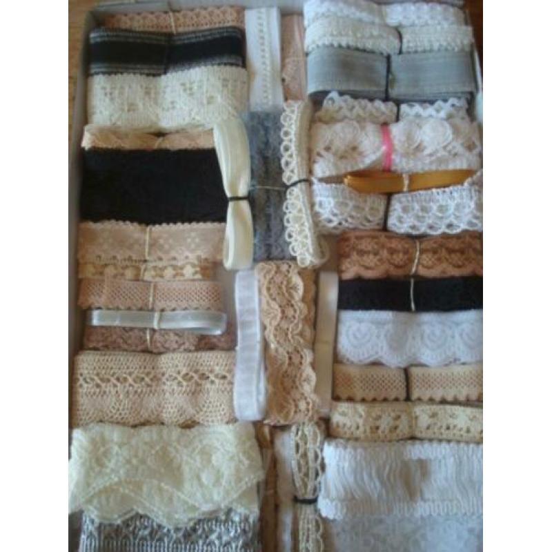 doosje kant en lint naturel kleuren nr 3