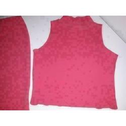 Roze set top & 3 kwart lange rok stretch size L Bieden