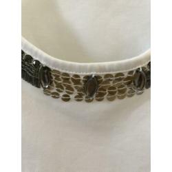 Witte top met korte mouw maat 42