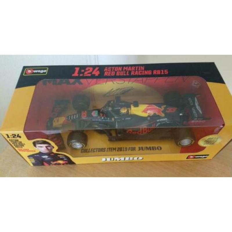 Max Verstappen RB 15, 2019 auto. Schaal 1:24, Jumbo actie