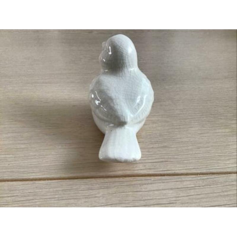 Schattig vogel beeldje, hoogte 9 cm