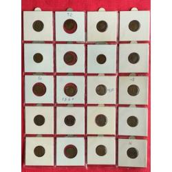 Complete Serie 2 Juliana Centen ‘50 t/m ‘80 incl 2x ‘69 &’70