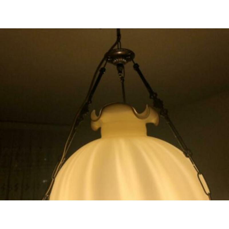 Olielamp electrisch antiek hanglamp