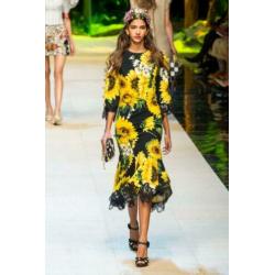 Dolce Gabbana Lemon Céline Sandalen sleehak strawwedge *NEW*
