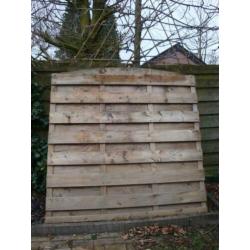 T.e.a.b. 3 schuttingdelen, schutting, hout