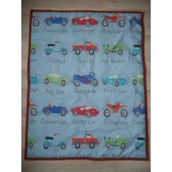 Babydeken boxkleed voertuigen auto's stoer handmade incl vzk