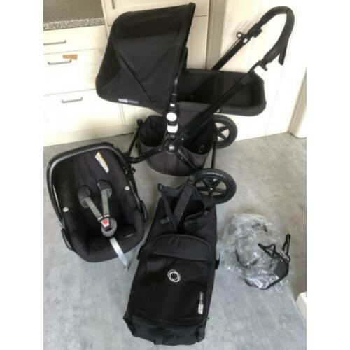Nette Bugaboo Cameleon 3 kinderwagen all black edition 3in1