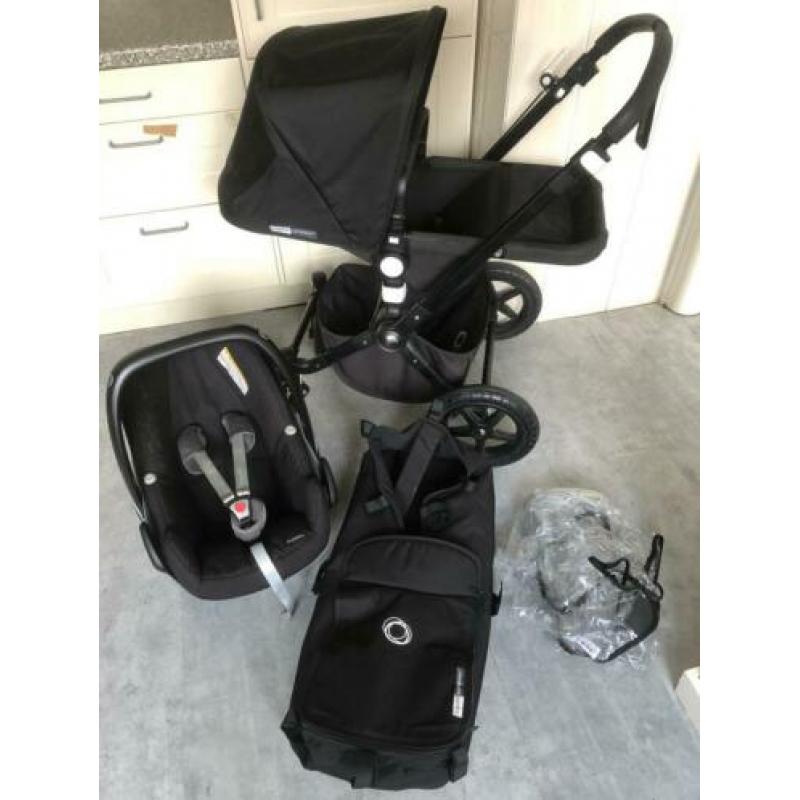 Nette Bugaboo Cameleon 3 kinderwagen all black edition 3in1