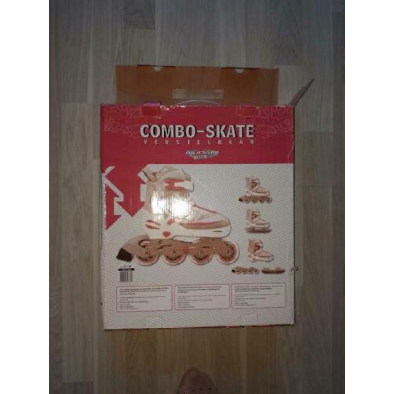 Verstelbare combo skates Nijdam, maat 31-34