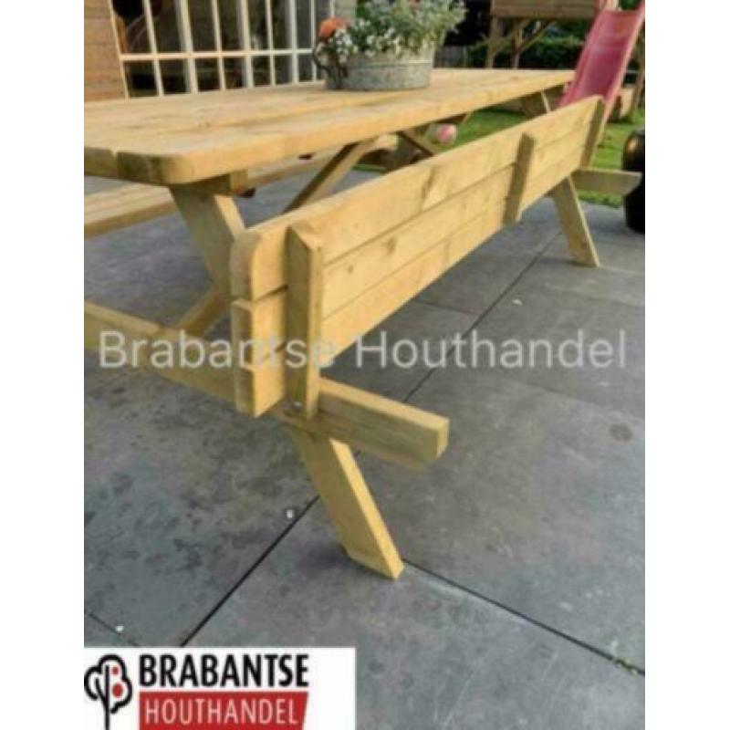 Picknicktafel nieuw SUPER kwaliteit tuinbank houten bank