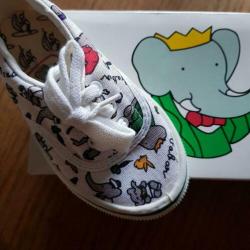 Babar vintage kinderschoenen maat 26 new old stock