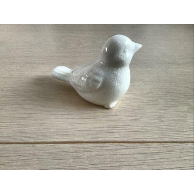 Schattig vogel beeldje, hoogte 9 cm